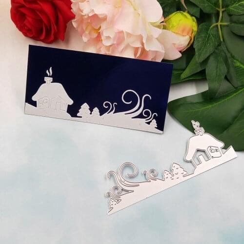 Snowhouse metal cutting die 2019 latest DIY scrapbook for card, envelope decoration paper card embossing process dies