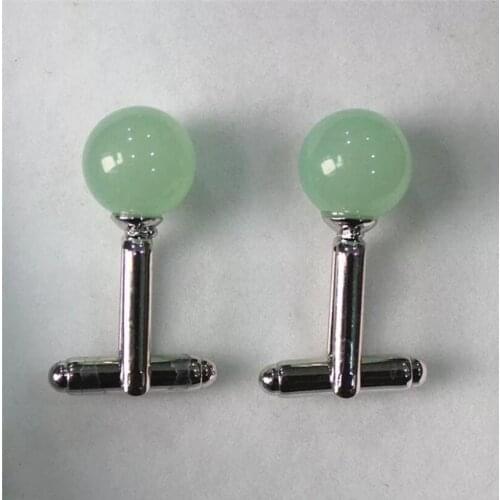 Fashionable silver plated 12 mm Dongling stone cuffs