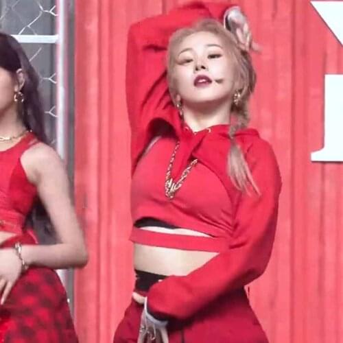 New Korean Girl Group Jazz Dance Clothing Hip Hop Dancing Red Tops Vest Modern Street Dance Costumes Rave Outfits DWY5400