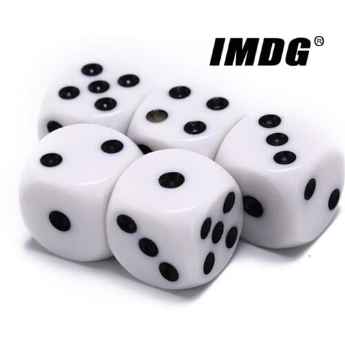 100pcs/pack New 14mm Material Acrylic #14 Mahjong Dice Dot Round Corner High Quality Boutique Dice