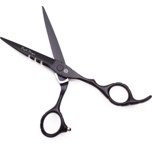 Hair Scissors 6" Stainless Purple Dragon Hair Thinning Shears Stylist Cutting Scissors Haircut Scissors Barber Shop Black Z1010