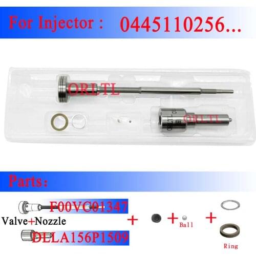 DLLA 156 P 1509 F00VC01347 fuel common rail injector Overhaul Kit for HYUNDAI 33800-4A100 injector 0445110255 0445110256