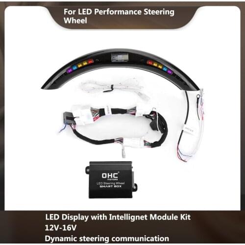 Car Steering Wheels LED Display with Intellignet Module Kit Universal Accessory for LED Performance Steering Wheel