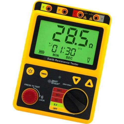 Grounding resistance tester Grounding resistance meter AR4105A Grounding megohmmeter AR-4105A Lightning protection tester