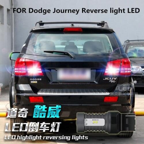 FOR Dodge Journey Reverse light LED Journey Reversing Auxiliary Light LED Headlight Refit T20 25W 6000K 2PCS