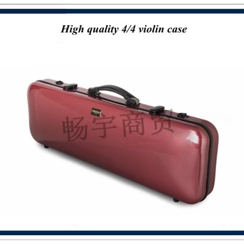 High quality Professional violin case 4/4 FRP carbon fiber red Fashion style violin parts violin accessories 035