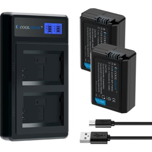 NP FW50 NP-FW50 For Sony Alpha a6500 a6300 a6000 a5000 a3000 NEX-3 alpha 55 alpha 7 A72 A7R Batteries Charger NPFW50 Battery