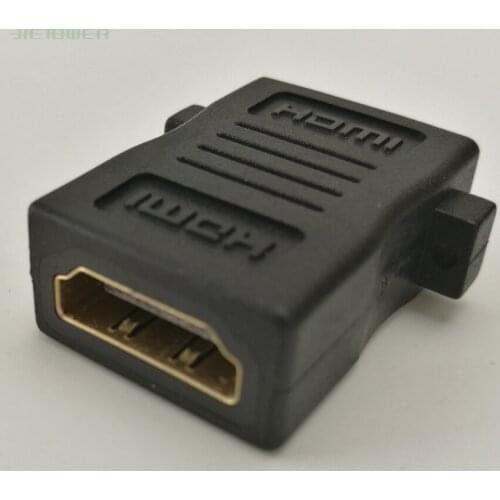 100PCS/LOT HDMI 1.4 Female To Female Adapter HDMI Panel WithEar 180 Degree HDMI Adapter
