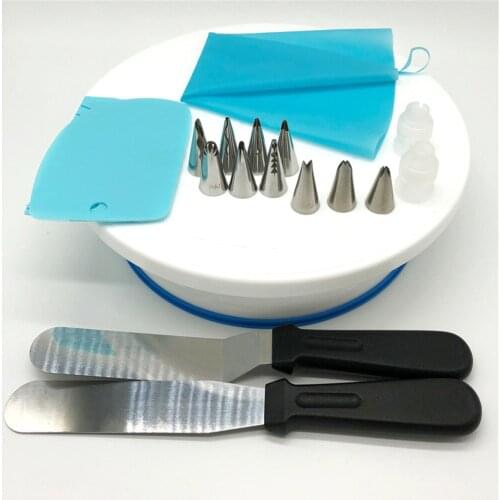 19 PCS Silicone Pastry Bag Tips Kitchen DIY Icing Piping Cream Reusable Pastry Bags Nozzle Set Cake Decorating Tools