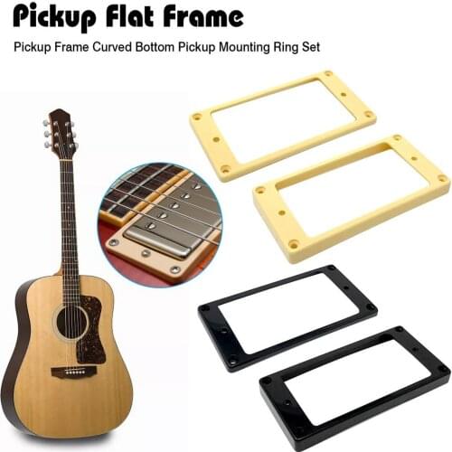 2pcs Plastic Pickup Frame Guitar Humbucker Pickup Mounting Rings For LP Electric Guitar Neck 3x5mm Bridge 7x9mm