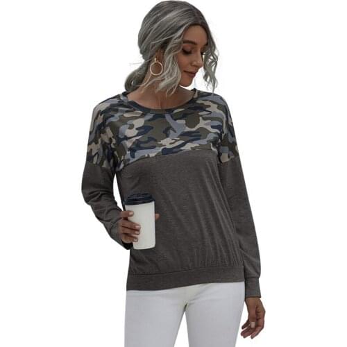 2021 Summer Harajuku T Shirt Women Leopard Print Patchwork Long Sleeve O-neck Fashion Loose Casual Ladies Tops And Tees Femme