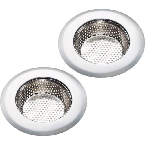 4.5" Sink Strainer Stainless Steel Kitchen Flume Filter Mesh Trap Bathtub Wash Basin Sundries Drain Hole Strainer