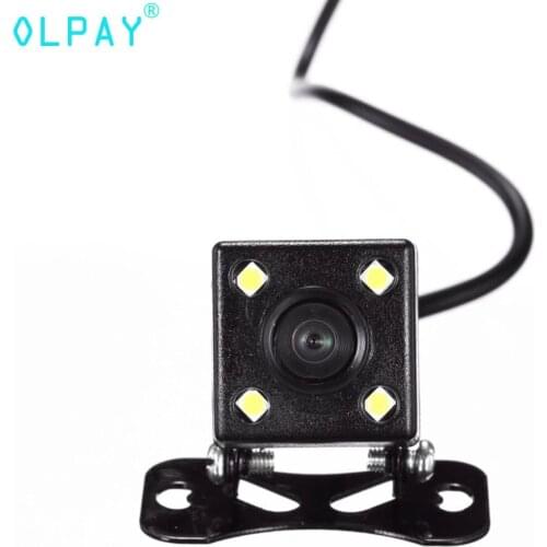 4 Led Lamps Reverse Camera Night Vision HD CDD Rear View Camara Lens 2.5mm Jack with 6 Meters Cable for Car DVR Mirror Recorders