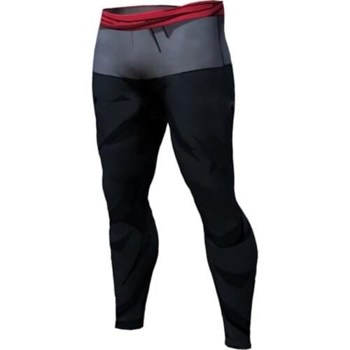 2021 Summer new Pants Compression Trousers Fitness Breathable Quick Drying Tight Anime printing Mens Pant Costumes Breathable