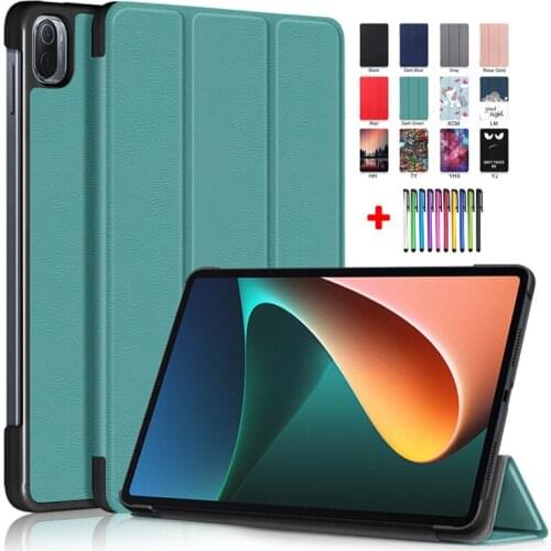 Trifold Tablet For MiPad 5 Pro Case For Xiaomi MiPad5 Pro Cover 11 inch Shell For Mi Pad 5 Case 2021 PU Leather Funda + Pen