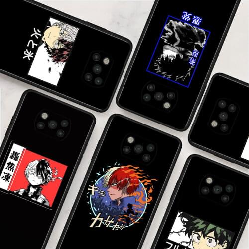 My Hero Academia anime Silicone Soft Pnone Case For Xiaomi Mi Poco X3 NFC Pocophone F1 M3 Pro 5G F3 Back Cover Fundas Housing