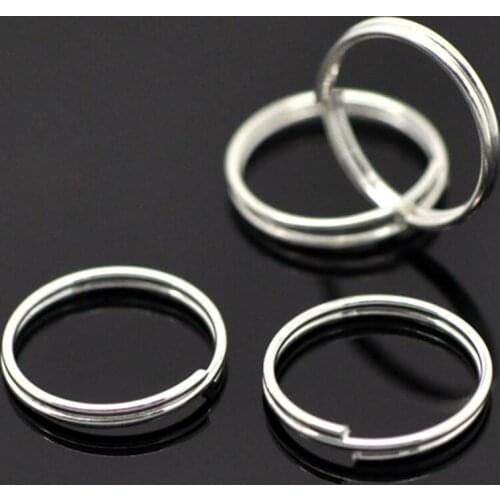 DoreenBeads Alloy Split Jump Rings Round Silver color 14.0mm( 4/8") Dia, 80 PCs Hot new