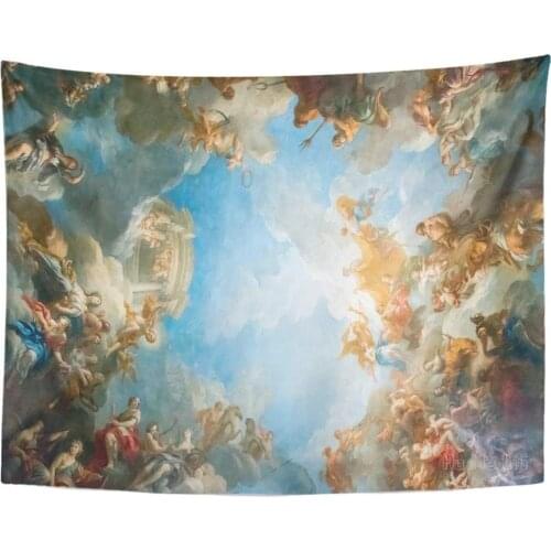 Tapestry Versailles Paris France April 18 Ceiling Painting In Hercules Room Of The Royal Chateau On At Picnic For Bedroom