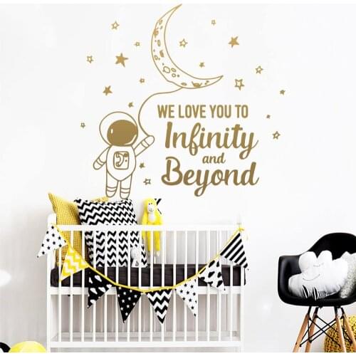 Hot infinity and beyond Wall Mural Removable Wall Decal For Living Room Kids Room Art Decals muursticker