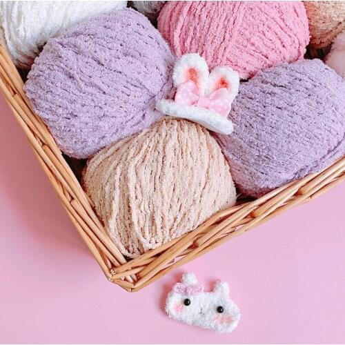 Toy Knitting Thread Hand-Knitted Wool For Knitting Soft Combed Thread Crochet Yarn Hand Knitting Colorful Organic Yarn Diy Line