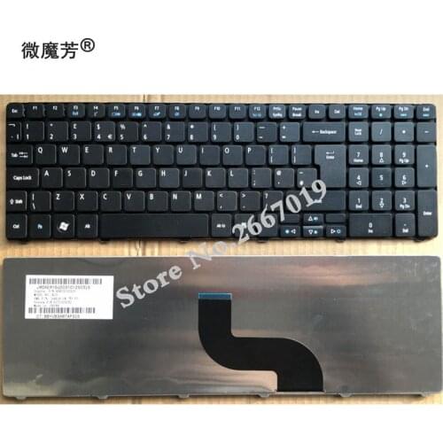 UK NEW Laptop Keyboard for Acer for Aspire 5740 5810T 7735 p5we07551 5336 5410 5536 5536G 5738 5738g 5810 5252 5742G 5742Z black