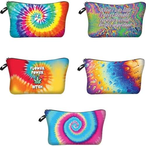 Printing Makeup Bags With Multicolor Pattern Cute organizer bag Pouchs For Travel Ladies Pouch Women Cosmetic Bag