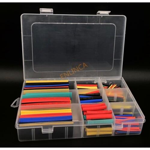 328PCS Heat Shrink Tube Tubing Insulation Shrinkable Tube Assortment Electronic Polyolefin Wire Cable Sleeve Kit