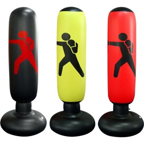 Inflatable Punching Bag Boxing Sandbag Fitness Training Stress Relief Toys
