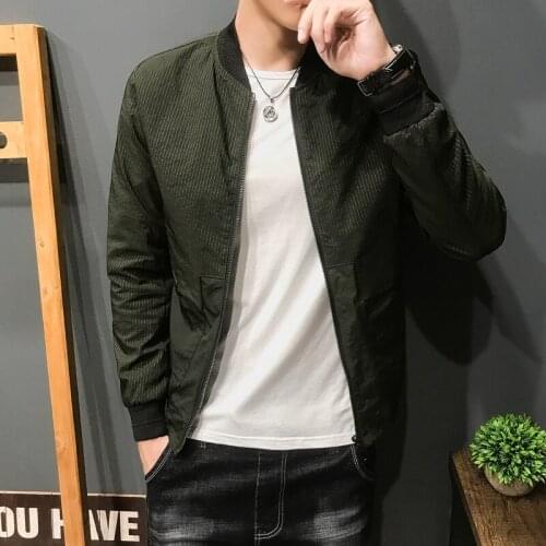 Sunwang New Autumn Thin Mens Bomber Jackets Casual Male Outwear Windbreaker Jacket Korean Slim Mens Baseball Coats Clothing