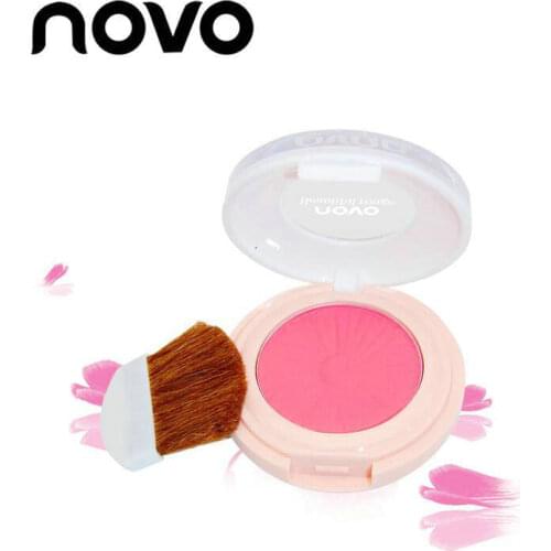 NOVO Face Matte Blusher Powder Rouge Pink nude makeup repairCheek Blusher Brush Palette