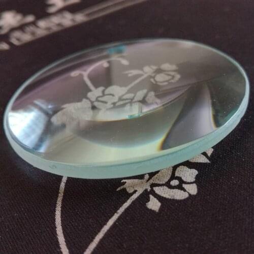 62mm Optical Glass Large Focal Length Double Convex Lens Focus 150mm Optics Physical Optics Experiment Magnifying Glass Lens 2PC