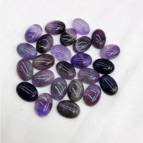 Wholesale 20pcs Amethys t Cabochon,Oval Cabohcon Bead 10x14mm 12x16mm 13x18mm 15x20mm 18x25mm 22x30mm Gem Stone CAB,Ring face
