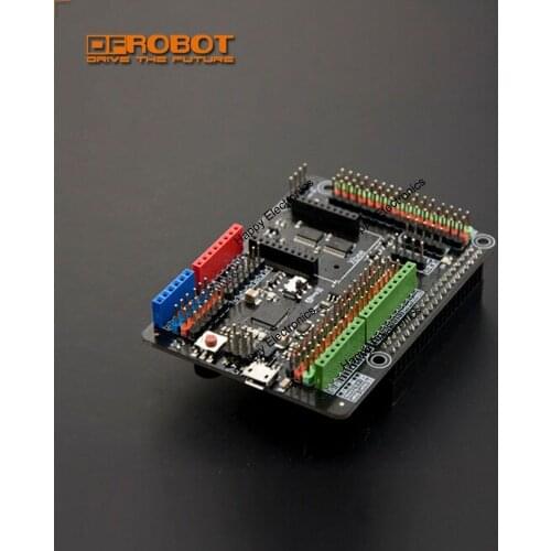 DFRobot Expansion Shield for Raspberry Pi B+ / Pi 2 /Pi 3, ATmega32u4 Leonardo 5V Compatible with Arduino standard shield sensor