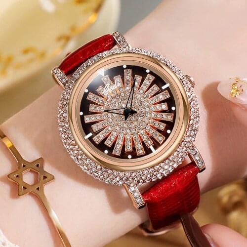 Luxury Designer Women Quartz Watches Fashion Diamond Decoration Watches For Women Waterproof Wristwatches Relojes Para Mujer