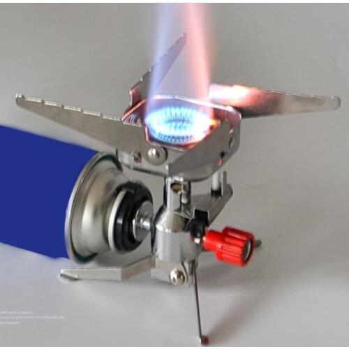 Stove Head Stainless Steel Foldable Burner Outdoor Cooking Cookware Tool for Camping Picnic Outdoor Hiking Camping Furnace Tools