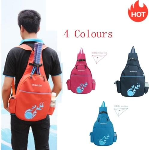 4 Colours Tennis Bag Brand Tennis Racquet Bag Piece Rackets Tennis Bag Nylon Dacron Tennis Racket Racquet Backpack -40 4 C