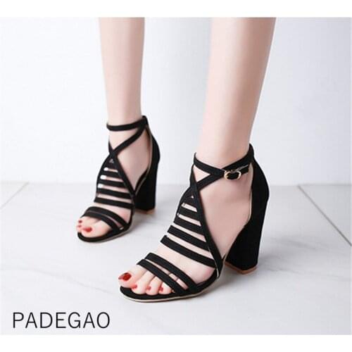 High Heel 2020 Women Sandals Green Cross-tied Concise Sandals Sexy Party Fashion Woman Sandals