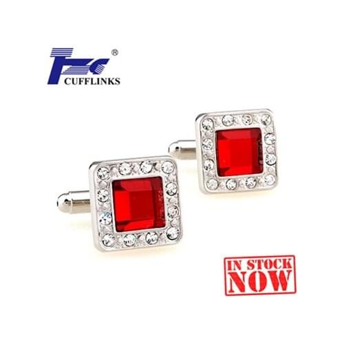 TZG01966-4 Stone Cufflink Cuff Link 2 Pairs Free Shipping Promotion