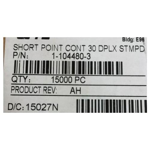 1-104480-3 CONN SOCKET 22-26AWG 30AU CRIMP Terminal connectors housing header 100% new and original part