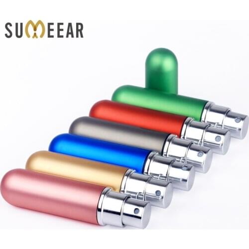 10pcs 5ml Mini Refillable Portable Perfume Bottle &Travel Aluminum Empty Spray Atomizer Cosmetic Bottle Empty Parfum Bottle