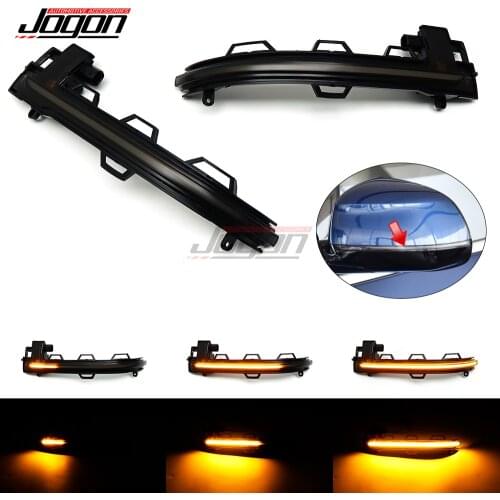 2pcs Black For BMW X3 F25 X4 F26 X5 F15 X6 F16 2014-2018 Car Side Mirror Blinker Indicator Lamp LED Dynamic Turn Signal Light