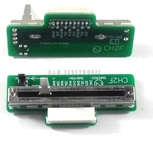 2pcs Channel 2 Ch2 Fader Slider Assembly for Pioneer DJM 600 (DWG1522 DWG1596) with ALPS Fader