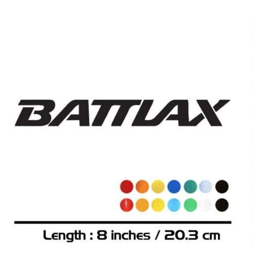 2 X New Sales motorcycle bike Fuel tank Wheels Fairing notebook Luggage helmet MOTO Sticker decals For bridgestone BATTLAX