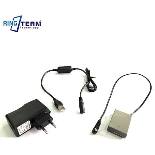 EU Plug 5V 3A Power Adapter with USB Power Cable Female 5.5mm Connector+DC Coupler PS-BLN1 BLN-1 BLN1 Dummy Battery for Olympus