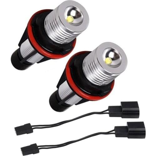 Car Flashing For BMW Angel Eye E39 53 E60 E61 E63 E64 E65 E66 E87 5W LED Car Lamp Headlight Decoration Refitting Lamp LED 2Pcs