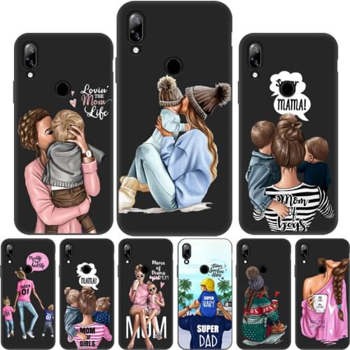 Painted Cases For Doogee N20 Pro Case Silicone Fundas On Doogee N10 Y7 N 20 Parent-child Luxuxy Shockprrof Soft Black Back Cover