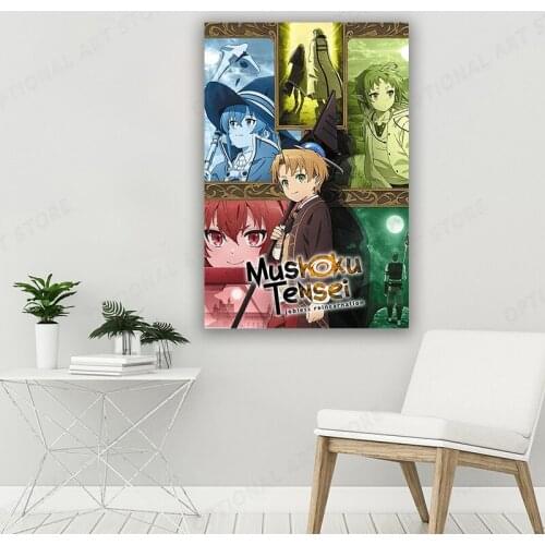 Home Decoration Mushoku Tensei Canvas Poster Painting Decor For Live Room Bedroom Wall Artwork
