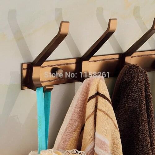 Vidric 5 Hooks Robe Hook,Clothes Hook,Aluminum Construction with Antique Bronze Finish,Bathroom Hardware,Bathroom Accessories M