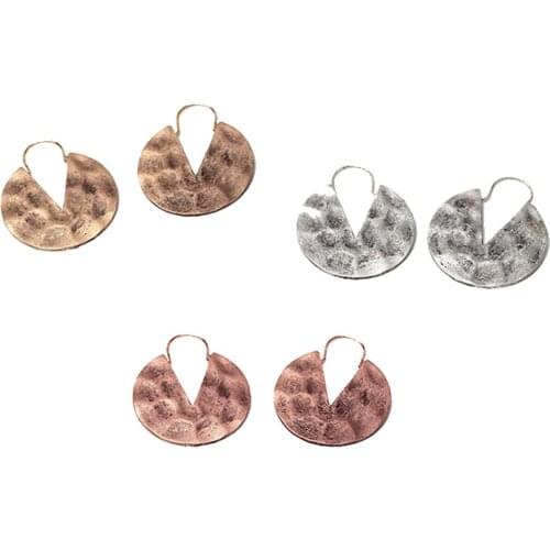 Hot Fashion V Fan Shape Harmmed Drop Earrings For Lady