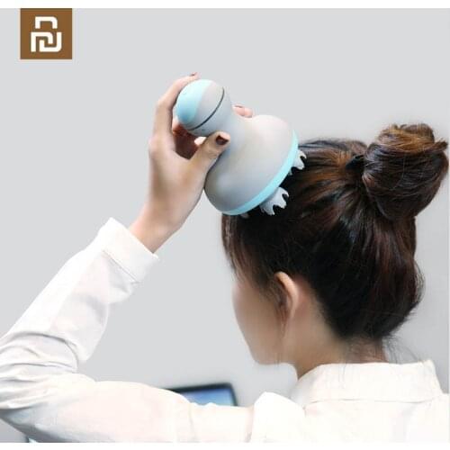 Youpin MINI head massager 3D stereo massage two way surround Four Wheel Rotation 6 kinds of massage manual massage instrument